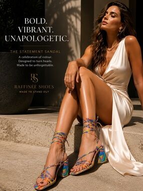 Rainbow Wrap Around Block Heel Sandals | Multicolour Lace-Up Heels | Bundle & 💲